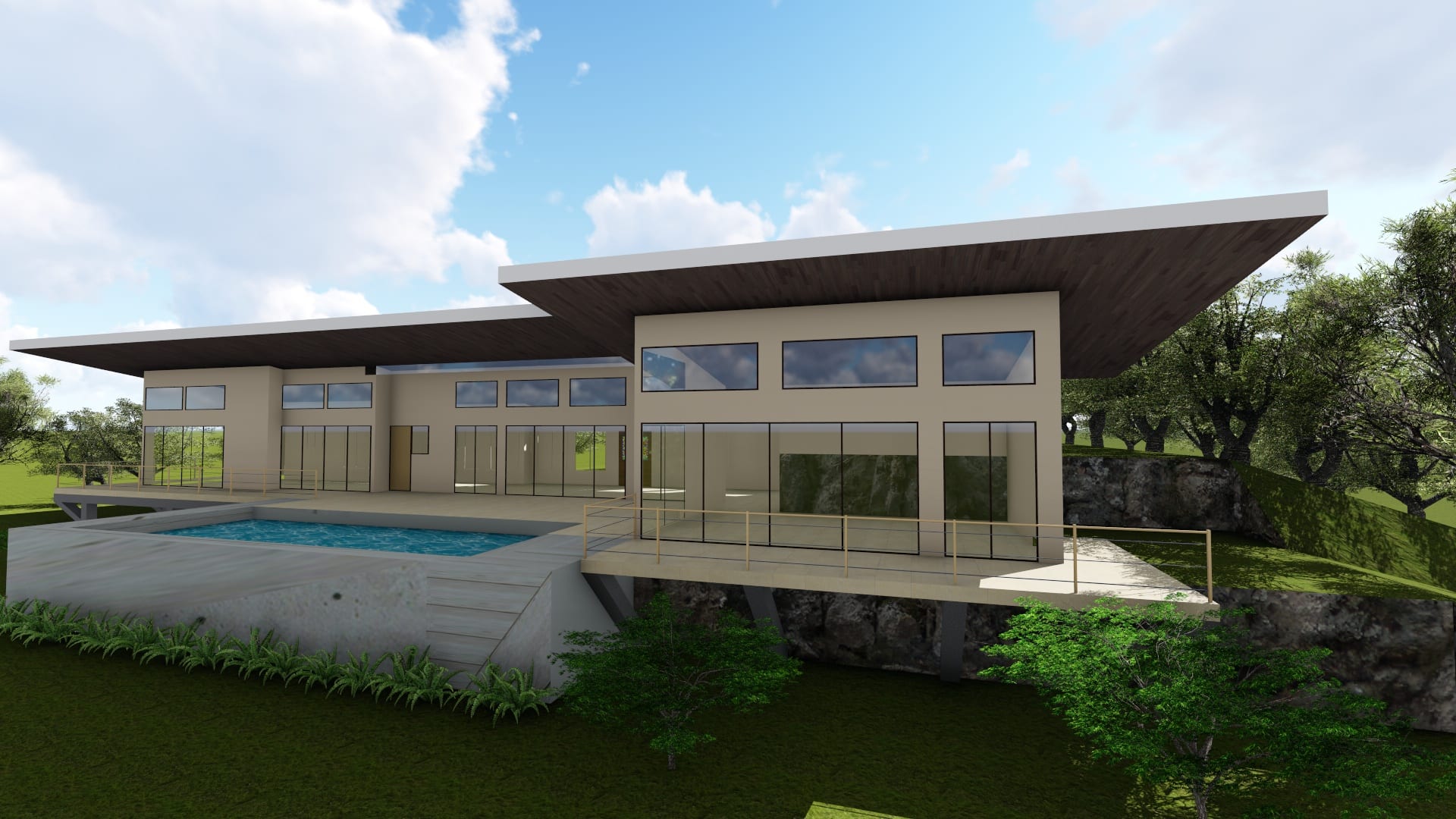 3.8 ACRES - 3 Bedroom Modern Tropical Home With Infinity Pool And Amazing Sunset Ocean Views!!!