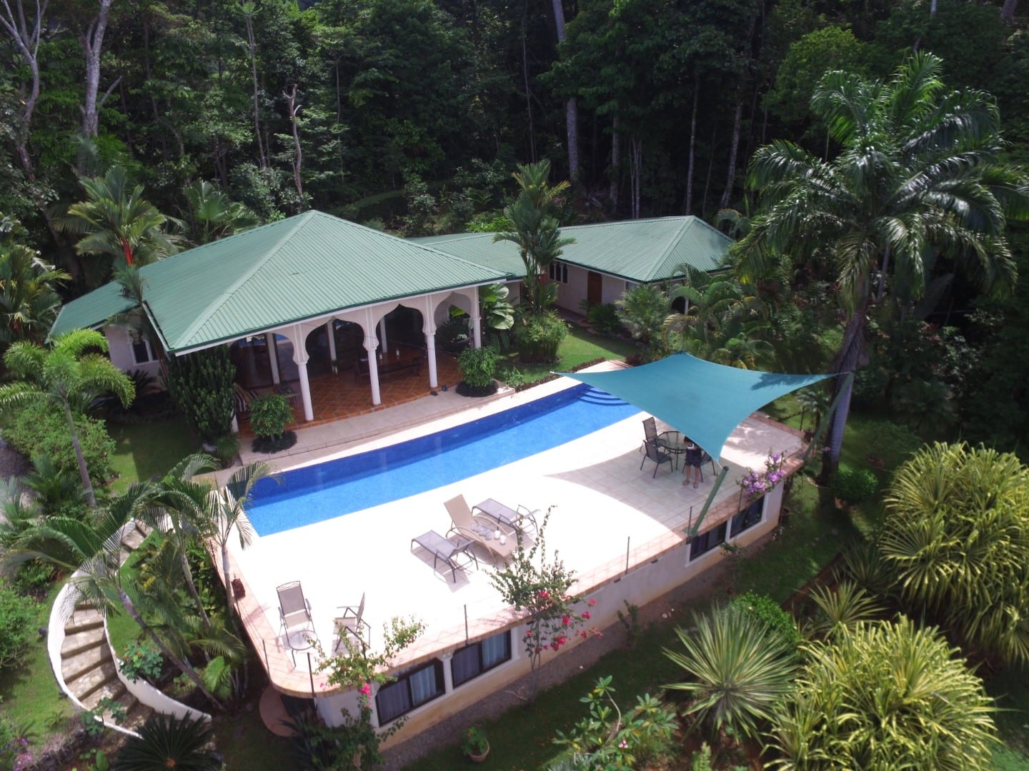 1.75 ACRES - 4 Bedroom Ocean View Home With Pool Surrounded By Jungle!!!