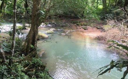 5.12 ACRES – Amazing Property, Tons Of Usable Land, Beautiful River Frontage Just Upriver From The Top Of Nauyaca Waterfall!!!!