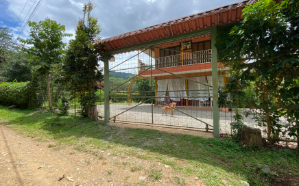 0.54 ACRES – 2 Storey 3 bedroom Home On A 100 % Flat Property With Tons Of Fruit Trees Right Next To A River!!!